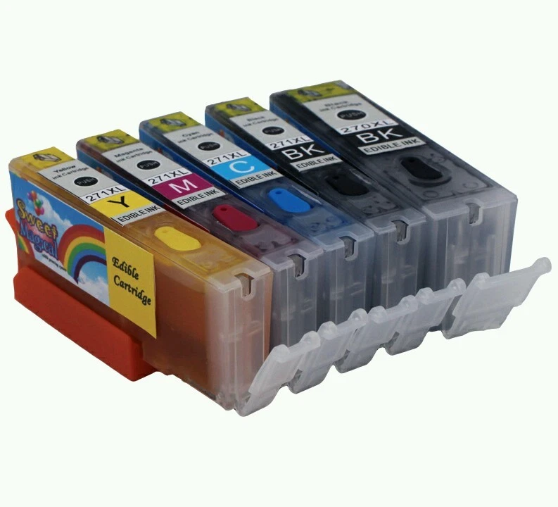 Full set EDIBLE ink Canon PGI-270 CLI-271  MG5720 MG6820 MG6821 TS5020 TS6020 - Image 2 of 2