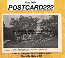 CT Willimantic 1901-07 udb antique postcard Childrens Play Ground near Normal