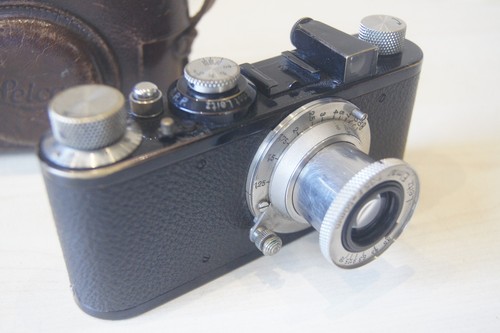 *TESTED* Leica I C Leitz Model C Black Elmar 50mm F3.5 SN 21860 35mm Film Camera - Photo 3/20