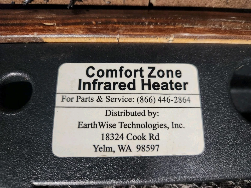 Calentador de gabinete de madera infrarrojo Comfort Zone CZ2032C Deluxe Foto 2 de 4