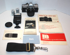 Minolta SRT 101 Bundle With Extras Untested