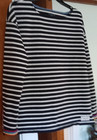 Women's Sz. Mp Talbot’s Navy & White, Long Sleeve-Stripe Top — photo 8