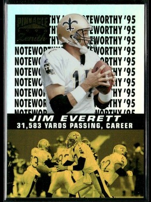 Jim Everett 1996 Zenith Noteworthy '95 #14