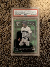 2024 Bowman Sapphire  Chrome Prospects Ben Williamson #BCP-67 Green /99 (RC)