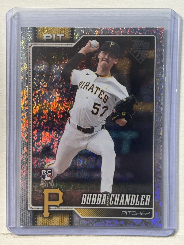 2026 Topps Series 1 Bubba Chandler RC Holo Foil #283 Pirates Rookie Card