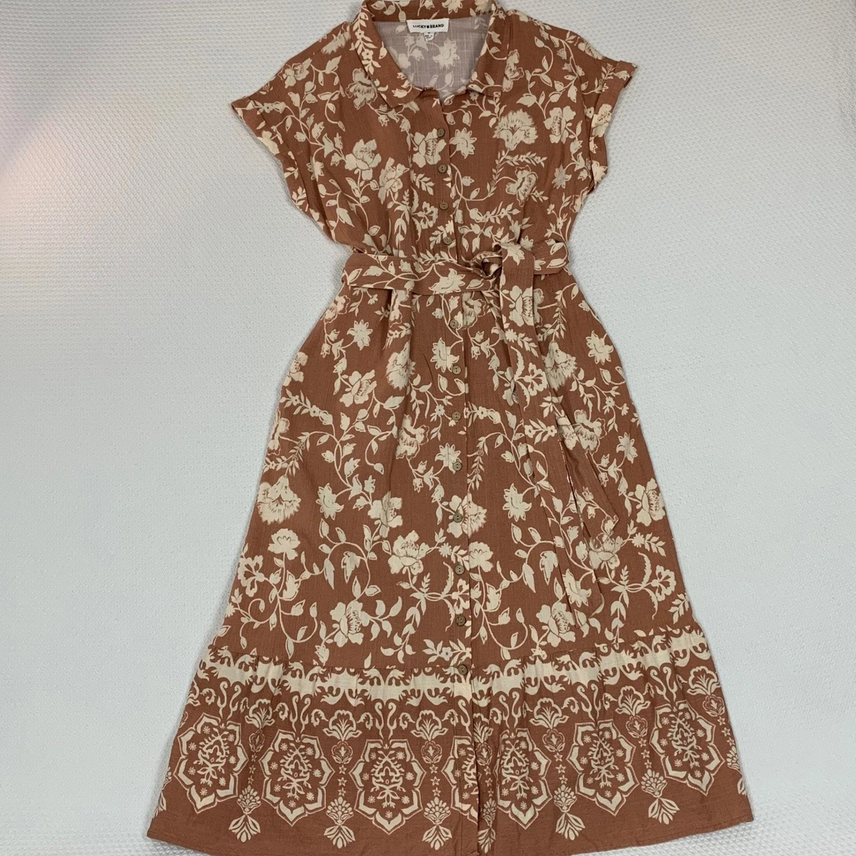 Lucky Brand Short Sleeve Floral Dresses for Women for sale