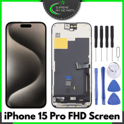 Für iPhone 15 Pro LCD COF FHD Display Touchscreen Ersatz Reparatur Set