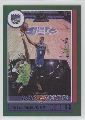 2021-22 Panini NBA Hoops Green 94/99 Tyrese Haliburton #108 0w27