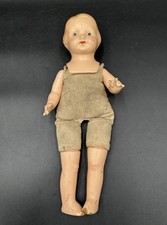 Vintage Effanbee Baby Dainty Doll Hand Painted Blue Eyes  Face Antique Read