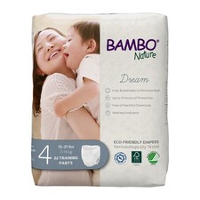 Bambo Nature Dream Toddler Toddler Training Pants Size 4 15 to 31 lbs. 22 Ct