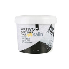 Genuine AKTIVO DISHWASHER SOFTENER SALT (2KG TUB) | INSTRUCTIONS DOSAGE
