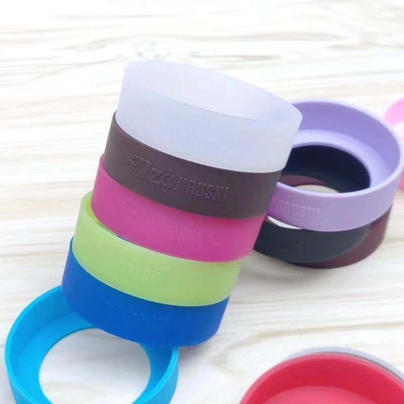 Cubierta de bota de silicona para botella de agua Zojirushi antideslizante pulgar inferior Foto 2 de 4