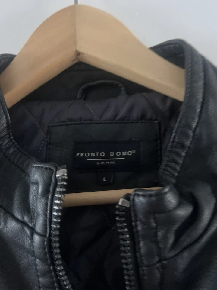 Chaqueta para hombre Pronto Uomo talla L de cuero real Foto 2 de 4