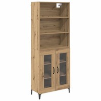 Highboard Artisan-Eiche 69,5X34X180 Cm Holzwerkstoff Wohnzimmer