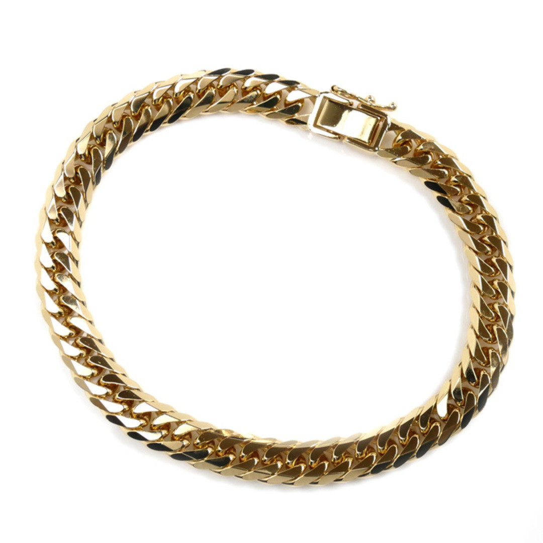 K18YG Yellow Gold Bracelet Kihei 6-sided W Cut 30.2g 19.5cm K18YG Yellow Gold Bracelet Kihei 6-sided W Cut 30.2g 19.5cm