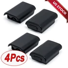 4 X AA Battery Back Cover Case Shell Pack For Xbox 360 Wireless Controller Black