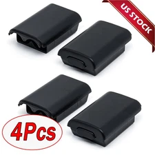 4 X AA Battery Back Cover Case Shell Pack For Xbox 360 Wireless Controller Black