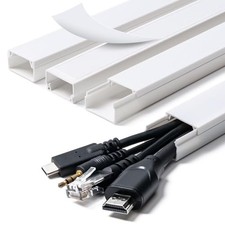 58in Cord Hider, Cable Hider, Cord Covers for Wires on Wall, Paintable Cable Cov