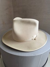 STETSON Open Road 3X Beaver Fur Felt Cowboy Hat Size 7 1/4 58cm Vintage Fedora