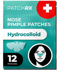 Pimple Patches for Nose 12 Pack , Cover Nose Pimples - Hydrocolloid Acne Patche