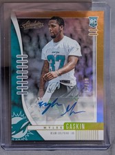 2019 Panini Absolute Rookie Gold Spectrum Signatures /10 Myles Gaskin Auto