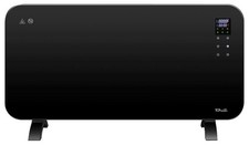 Image of 2kW Smart WiFi Glass Electric Panel Heater, Black - SMARADGBL2000UK