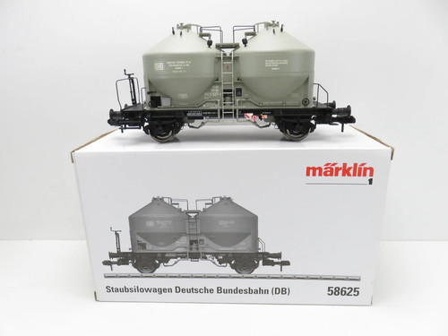 (1HOL502) Märklin 58625 Staubsilowagen der DB 1 DC, OVP | Condition: Gebraucht