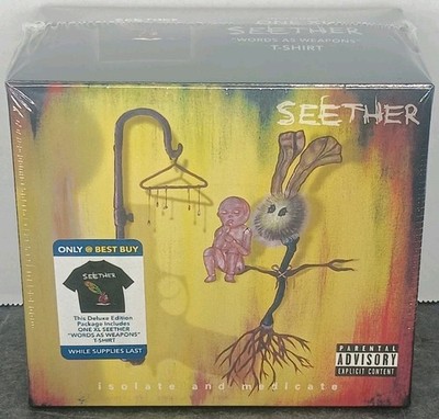 SEETHER Isolate & Medicate (CD, 2014) Box W/ XL T-Shirt Words As Weapons NEW