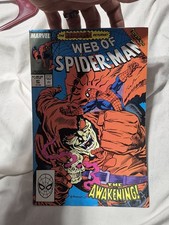 Marvel Comics Web of Spider-Man #47 1989 The Awakening Single Issue Comic Book