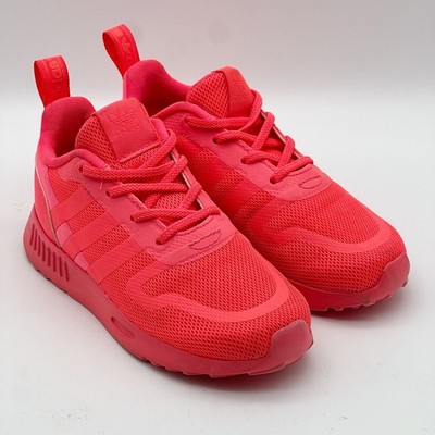 Adidas Originals Multix GX2226 Unisex Toddler Shoes Neon Orange Pink Size 9 K