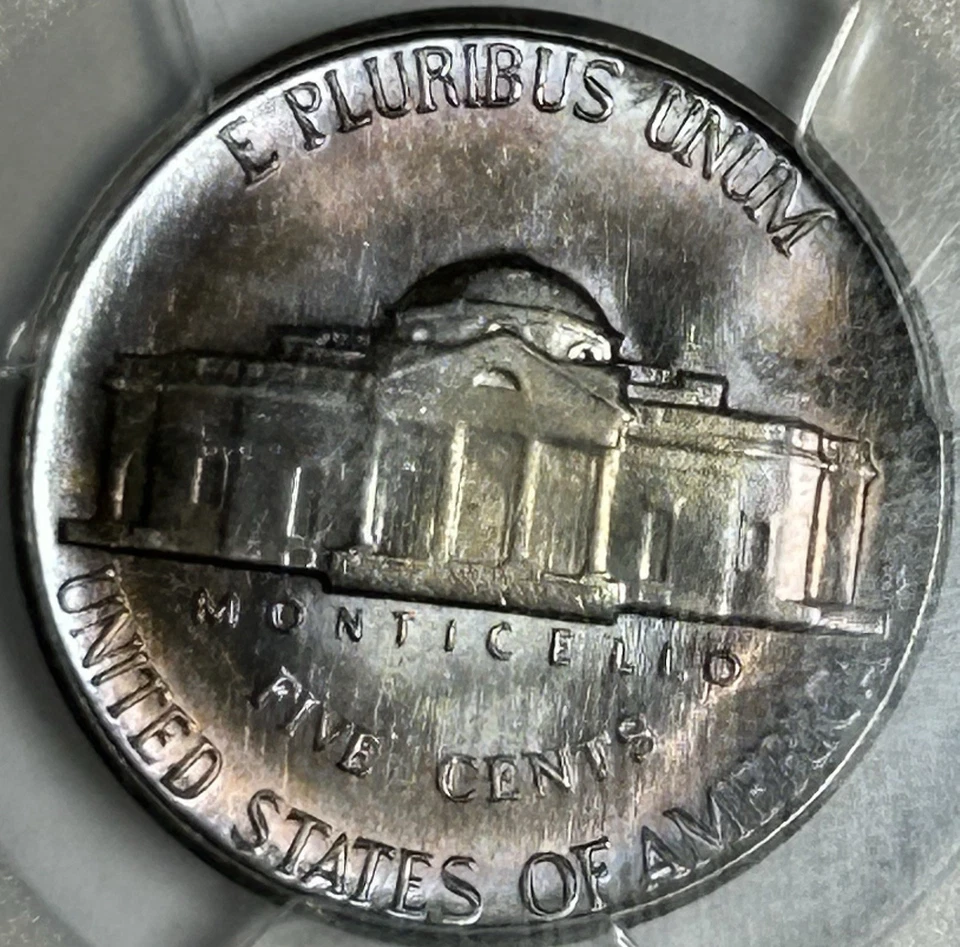 1952-S Toned Jefferson Nickel PCGS MS66+ Excellent Eye Appeal! Huge Jump In MS67 - Image 4 of 4