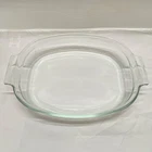 Vintage Pyrex 704 Oval 4qt Baking Casserole Roasting Cooking Dish + Handles READ