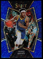 Moses Moody 2021-22 Panini Select Blue Shimmer Prizm Premier #187 (RC) FREE SHIP