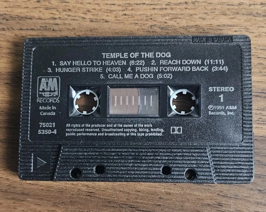 Temple Of The Dog By Temple Of The Dog (Cassette,1991) Made in Canada - Image 3 of 4