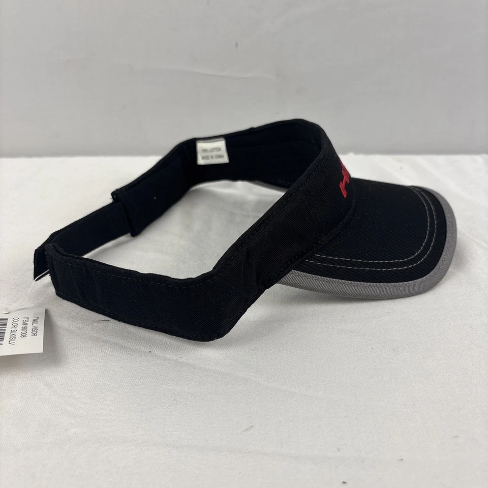 Vintage Head Tennis Athletic Visor Black Gray Embroidered NEW With Tags NOS - Image 4 of 4