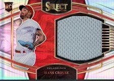 2022 Select Horizontal Rookie Jumbo Swatch Holo #18 Hans Crouse Jersey /250 - BB