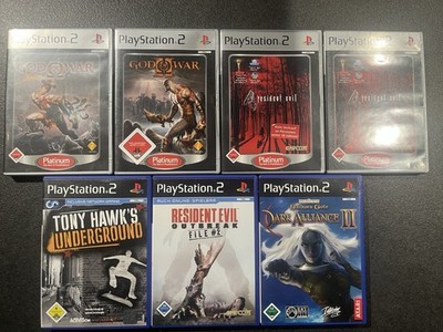PS2 Slim Bundle Konsole+13 Spiele (inkl. Resident Evil Outbreak File #2)