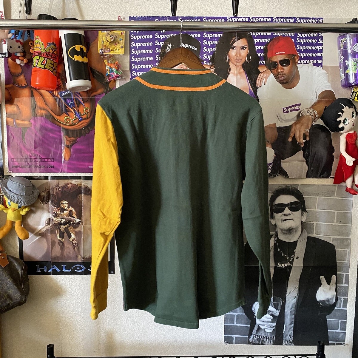 Supreme Color Block Longsleeve Baseball Jersey Burgundy 2018 Supreme Color Block Longsleeve Baseball Jersey Burgundy 2018