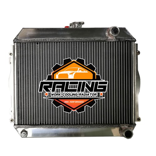 Aluminum Radiator For 1971-1974 Toyota Corolla L4 1.2L 1.6L MT 1972 1973 2-ROW - Picture 2 of 6