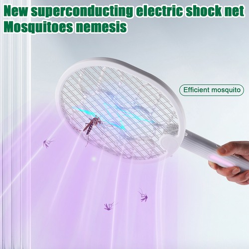 Rechargeable Electric Mosquito Fly Swatter Instant Zapper Insect Killer Racket - Picture 27 of 119