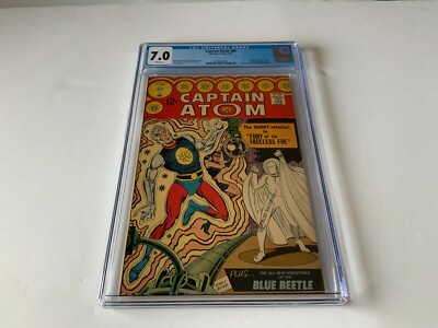 CAPTAIN ATOM 86 CGC 7.0 WHITE PAGES NIGHTSHADE GHOST BLUE BEETLE CHARLTON COMICS