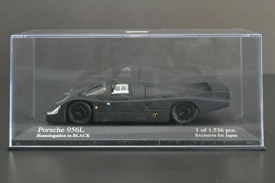 ミニカー Porsche 956L Homologation in BLACK Minichamps 1:43 Porsche 956L Homologation in black (B3-14