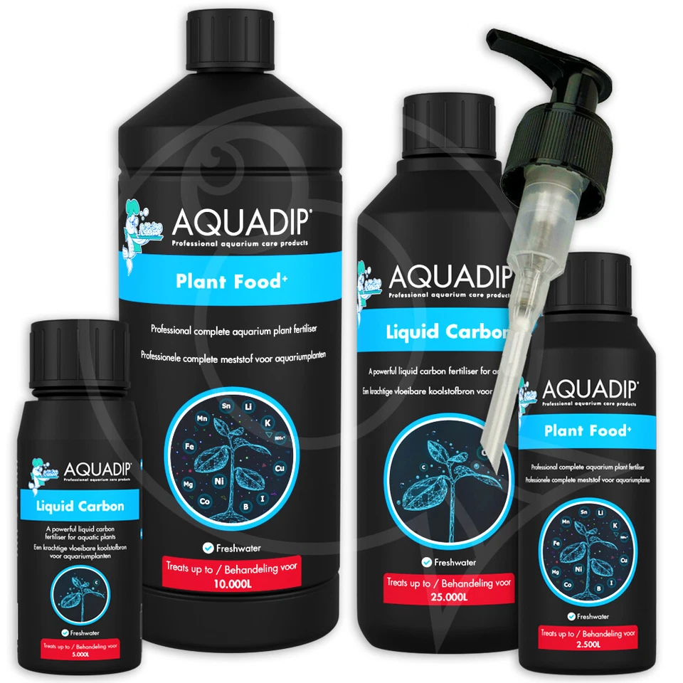 AQUADIP Plant Food & Liquid Carbon Fertiliser Aquarium Tropical Fish Tank