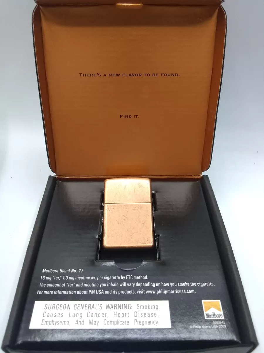 zippo Marlboro COPPER BLEND 2003年製-