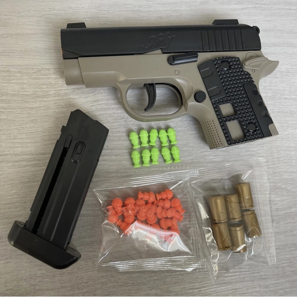 Kimber Micro 9 Subcompact 1911 Toy Gun Semi Auto Shooting Pistol Black Sand 2025 - Image 2 of 4