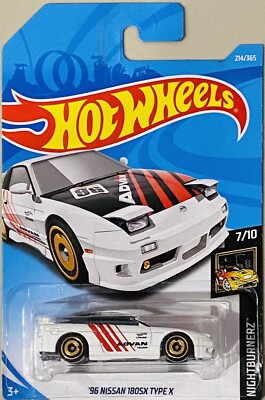 hot wheels '96 Nissan 180SX type X white Advan | eBay