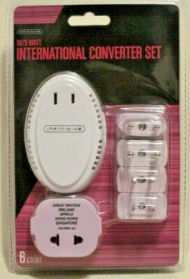 INFINITIVE 1875 WATT INTERNATIONAL CONVERTER 6-COUNT SET