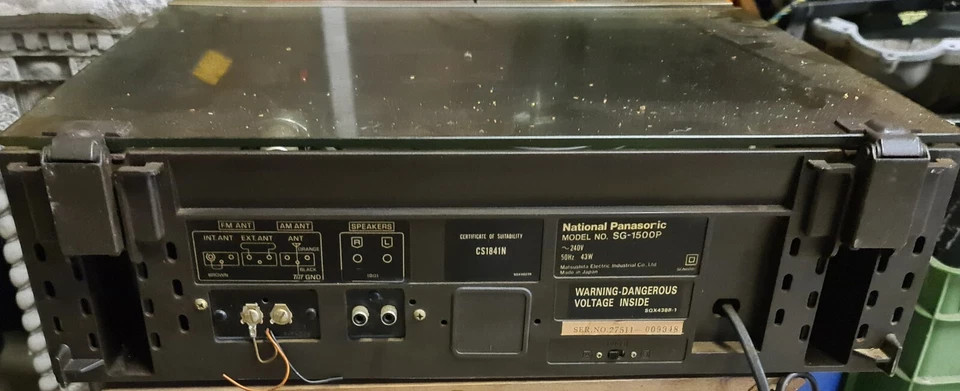National Panasonic, Cassette & Turntable Stereo , Ledsonic 1500 , Vintage . - image 3 of 4