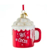 Noble Gems™ Glass Hot Cocoa Mug Ornament NB1839 w