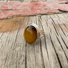 Tiger Eye Ring, 925 Sterling Silver Ring, Handmade Silver Ring, Gift For Her